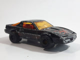 Vintage Majorette Pontiac Firebird Trans Am Black Die Cast Toy Car Vehicle w/ Opening Hood