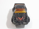 Vintage Majorette Pontiac Firebird Trans Am Black Die Cast Toy Car Vehicle w/ Opening Hood