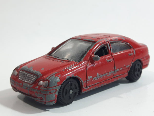 Motor Max No. 6066 Mercedes-Benz C Class Red Die Cast Toy Luxury Car Vehicle