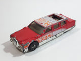 2002 Hot Wheels Happy Birthday Limozeen Red Enamel Die Cast Toy Car Limousine Limo Vehicle