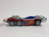 Maisto Unknown Model Red Blue Chrome Die Cast Toy Car Vehicle