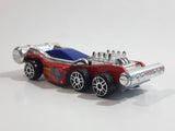Maisto Unknown Model Red Blue Chrome Die Cast Toy Car Vehicle