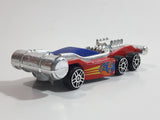 Maisto Unknown Model Red Blue Chrome Die Cast Toy Car Vehicle
