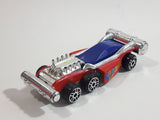Maisto Unknown Model Red Blue Chrome Die Cast Toy Car Vehicle