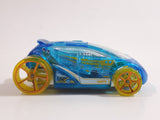 2015 Hot Wheels HW Race X-Raycers Vandetta Translucent Blue Die Cast Toy Car Vehicle
