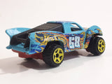 2014 Hot Wheels HW Off-Road: Off Track Baja Truck #68 Light Blue Die Cast Toy Car Vehicle