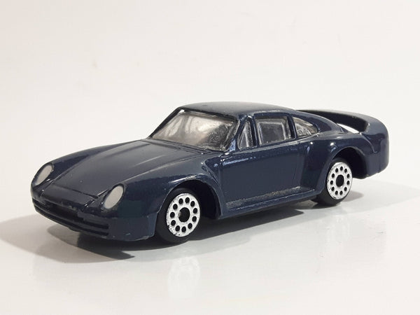 Vintage Zee Toys Zylmex Dyna Wheels Super Wheels No. D95 Porsche 959 Dark Blue Die Cast Toy Car Vehicle