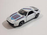 Vintage 1980s Porsche 928 Turbo White Die Cast Toy Race Car Vehicle w/ Opening Doors Made in Hong Kong