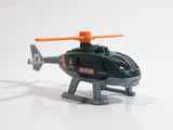 2018 Matchbox Wildfire Rescue Rescue Helicopter Dark Green Die Cast Toy Aircraft Vehicle