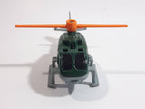 2018 Matchbox Wildfire Rescue Rescue Helicopter Dark Green Die Cast Toy Aircraft Vehicle