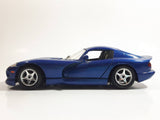 Burago Dodge Viper GTS Coupe Blue 1/24 Scale Die Cast Toy Car Vehicle with Opening Doors