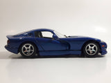 Burago Dodge Viper GTS Coupe Blue 1/24 Scale Die Cast Toy Car Vehicle with Opening Doors