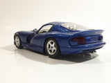 Burago Dodge Viper GTS Coupe Blue 1/24 Scale Die Cast Toy Car Vehicle with Opening Doors