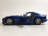 Burago Dodge Viper GTS Coupe Blue 1/24 Scale Die Cast Toy Car Vehicle with Opening Doors