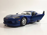 Burago Dodge Viper GTS Coupe Blue 1/24 Scale Die Cast Toy Car Vehicle with Opening Doors