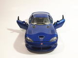 Burago Dodge Viper GTS Coupe Blue 1/24 Scale Die Cast Toy Car Vehicle with Opening Doors