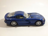 Burago Dodge Viper GTS Coupe Blue 1/24 Scale Die Cast Toy Car Vehicle with Opening Doors