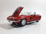 Classic Motor Works 1967 Corvette L71 Roadster Convertible Red 1/24 Scale Die Cast Toy Car Vehicle with Opening Doors and Hood