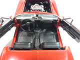 Classic Motor Works 1967 Corvette L71 Roadster Convertible Red 1/24 Scale Die Cast Toy Car Vehicle with Opening Doors and Hood
