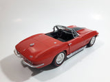 Classic Motor Works 1967 Corvette L71 Roadster Convertible Red 1/24 Scale Die Cast Toy Car Vehicle with Opening Doors and Hood