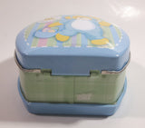 Build-A-Bear Easter Bunny Themed Small Lunch Box Style Tin Metal Container with Handle
