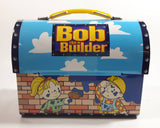 2001 Bob The Builder Tin Metal Curved Top Lunch Box