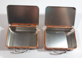 2002 JOKS The Osbourne Family Bubble Gum Miniature Lunch Box Style Tin Metal Container Set of 2