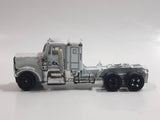 Vintage 1980s Yat Ming White Kenworth Semi Tractor Truck Die Cast Toy Car Vehicle