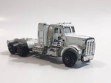 Vintage 1980s Yat Ming White Kenworth Semi Tractor Truck Die Cast Toy Car Vehicle