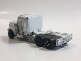 Vintage 1980s Yat Ming White Kenworth Semi Tractor Truck Die Cast Toy Car Vehicle