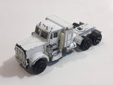 Vintage 1980s Yat Ming White Kenworth Semi Tractor Truck Die Cast Toy Car Vehicle