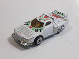 1980s Marz Karz White #91 Lancia Stratos Turbo Group S8006 Die Cast Toy Race Car