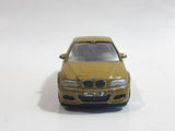 RealToy BMW M3 Gold Yellow Brown 1/59 Scale Die Cast Toy Car Vehicle