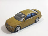 RealToy BMW M3 Gold Yellow Brown 1/59 Scale Die Cast Toy Car Vehicle