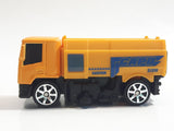 Maisto Street Sweeper Yellow Die Cast Toy Car Vehicle