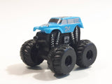 Unknown Brand Blue Monster Truck #24 Miniature Plastic Die Cast Toy Car Vehicle