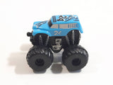 Unknown Brand Blue Monster Truck #24 Miniature Plastic Die Cast Toy Car Vehicle