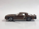 Vintage Yatming Chevy Camaro Z28 Brown No. 1077 Die Cast Toy Muscle Car Vehicle with Opening Doors Made in Hong Kong