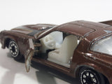 Vintage Yatming Chevy Camaro Z28 Brown No. 1077 Die Cast Toy Muscle Car Vehicle with Opening Doors Made in Hong Kong