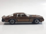 Vintage Yatming Chevy Camaro Z28 Brown No. 1077 Die Cast Toy Muscle Car Vehicle with Opening Doors Made in Hong Kong