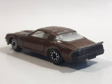 Vintage Yatming Chevy Camaro Z28 Brown No. 1077 Die Cast Toy Muscle Car Vehicle with Opening Doors Made in Hong Kong