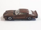 Vintage Yatming Chevy Camaro Z28 Brown No. 1077 Die Cast Toy Muscle Car Vehicle with Opening Doors Made in Hong Kong