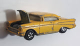 Ertl '57 Chevy Bel Air Yellow Die Cast Toy Car Vehicle with Opening Hood - Hong Kong