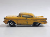 Ertl '57 Chevy Bel Air Yellow Die Cast Toy Car Vehicle with Opening Hood - Hong Kong