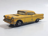 Ertl '57 Chevy Bel Air Yellow Die Cast Toy Car Vehicle with Opening Hood - Hong Kong