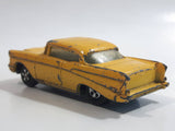 Ertl '57 Chevy Bel Air Yellow Die Cast Toy Car Vehicle with Opening Hood - Hong Kong