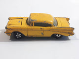 Ertl '57 Chevy Bel Air Yellow Die Cast Toy Car Vehicle with Opening Hood - Hong Kong