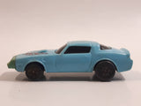 Vintage 1980 Kidco Key Cars Firebird Light Blue Plastic Body Die Cast Toy Car Vehicle