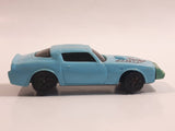 Vintage 1980 Kidco Key Cars Firebird Light Blue Plastic Body Die Cast Toy Car Vehicle