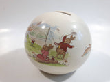 Vintage Royal Doulton Bunnykins Round Ceramic Coin Bank